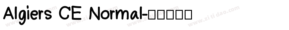 Algiers CE Normal字体转换
